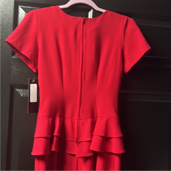 🆕 Stop Staring Faith red peplum vintage retro pinupp midi wiggle dress - Picture 12 of 14